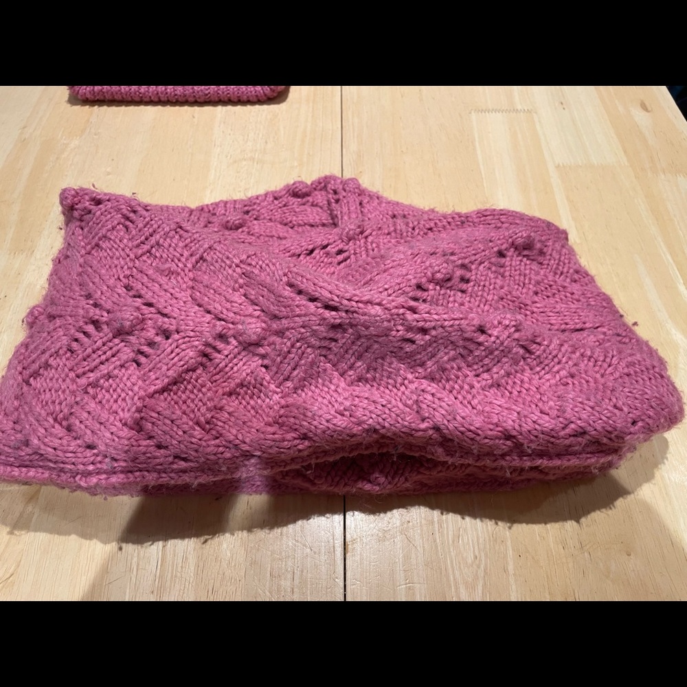 Pink Circle Scarf
